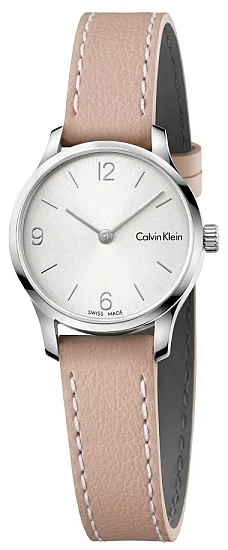 CALVIN KLEIN Lady Endless Silver Dial Pink Leather K7V231Z6