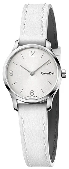 CALVIN KLEIN Lady Endless Silver Dial White Leather K7V231L6
