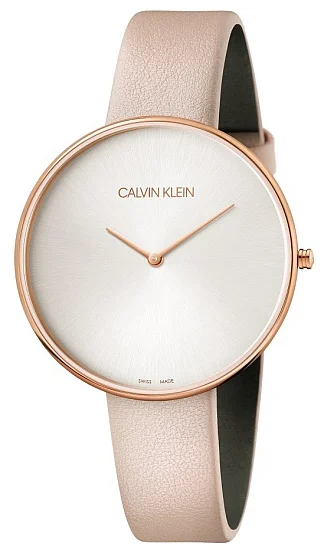 CALVIN KLEIN Lady Full Moon Silver Dial Rose Gold PVD K8Y236Z6