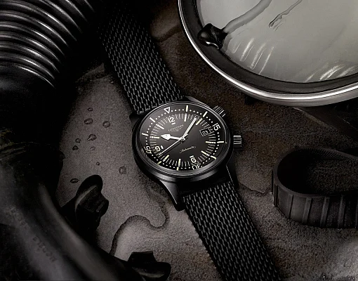 Longines Legend Diver Watch 42 Black PVD L3.774.2.50.9