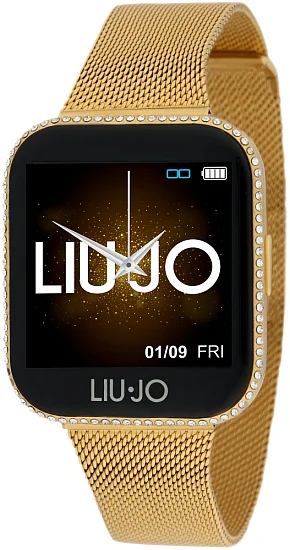 Liu Jo Digital Smartwatch Luxury 20 Yellow Gold Mesh SWLJ079