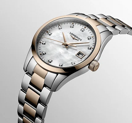 Longines Conquest Classic Lady Diamonds Rose Gold PVD L2.386.3.87.7