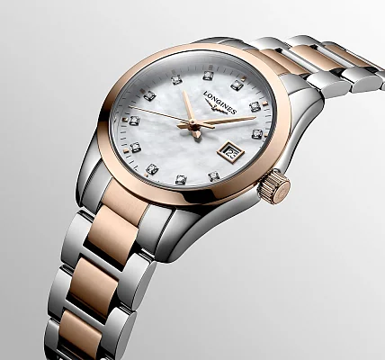 Longines Conquest Classic Lady Diamonds Rose Gold PVD L2.286.3.87.7