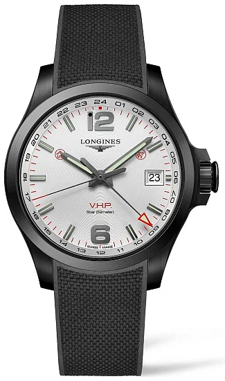 Longines Conquest VHP GMT Flash Setting Black PVD L37182769