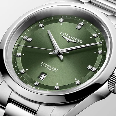 Longines Conquest Gent Automatic 41mm Diamonds L3.830.4.07.6