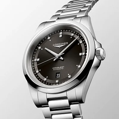 Longines Conquest Gent Automatic 41mm Diamonds L3.830.4.57.6