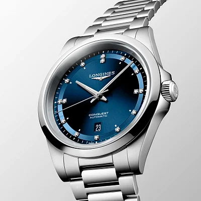 Longines Conquest Gent Automatic 41mm Diamonds L3.830.4.97.6