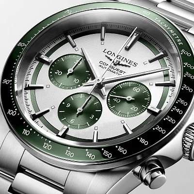 Longines Conquest Gent Automatic Chronograph Ceramic L3.835.4.02.6