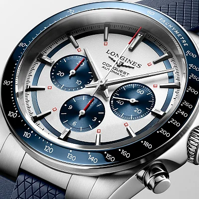 Longines Conquest Gent Automatic Chronograph Ceramic L3.835.4.98.9