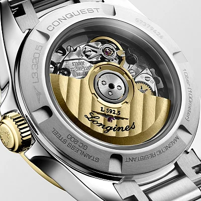 Longines Conquest Lady Automatic Diamonds 18k Gold Caps L3.320.5.80.6