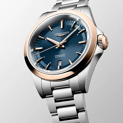 Longines Conquest Lady Automatic 18k Gold Caps L3.320.5.92.6