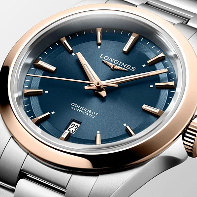 Longines Conquest Lady Automatic 18k Gold Caps L3.320.5.92.6