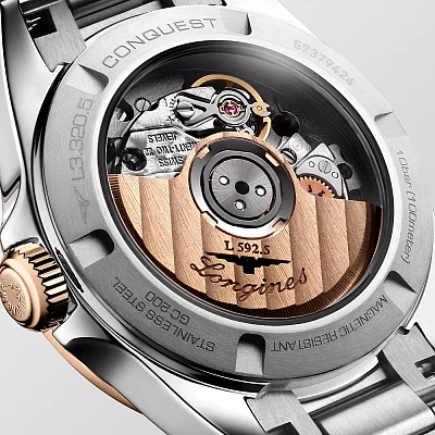 Longines Conquest Lady Automatic 18k Gold Caps L3.320.5.02.6