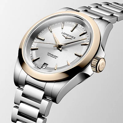 Longines Conquest Lady Automatic 18k Gold Caps L3.430.5.72.6