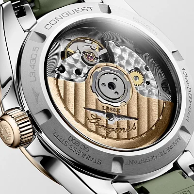 Longines Conquest Lady Automatic 18k Gold Caps L3.430.5.02.9