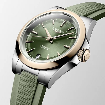 Longines Conquest Lady Automatic 18k Gold Caps L3.430.5.02.9