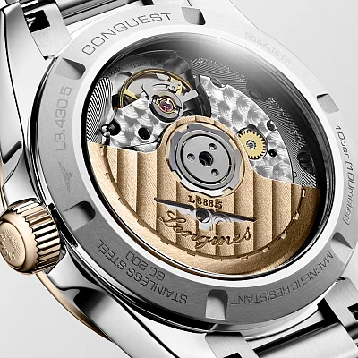 Longines Conquest Lady Automatic 18k Gold Caps L3.430.5.02.6