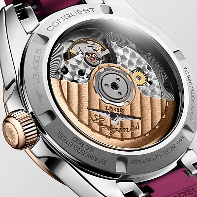 Longines Conquest Lady Automatic 18k Gold Caps L3.430.5.98.9