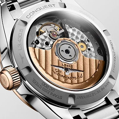 Longines Conquest Lady Automatic 18k Gold Caps L3.430.5.98.6