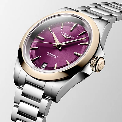 Longines Conquest Lady Automatic 18k Gold Caps L3.430.5.98.6