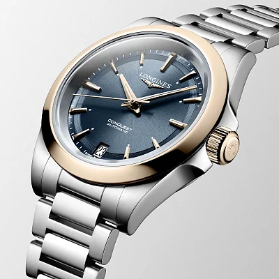Longines Conquest Lady Automatic 18k Gold Caps L3.430.5.92.6