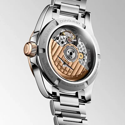 Longines Conquest Lady Automatic 18k Gold Caps Diamonds L3.430.5.87.6