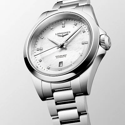 Longines Conquest Lady Automatic Diamonds L3.320.4.87.6