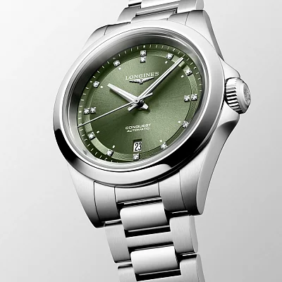 Longines Conquest Lady Automatic Diamonds L3.320.4.07.6