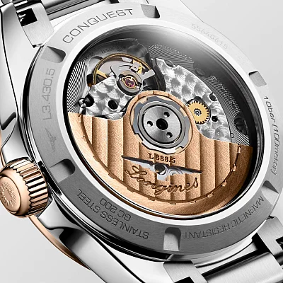 Longines Conquest Lady Automatic Diamonds 18k Gold Caps L3.430.5.87.6