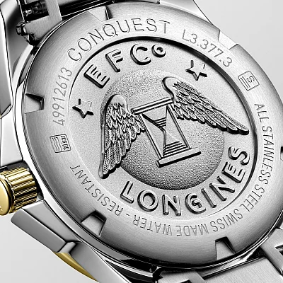 Longines Conquest Lady Diamonds Yellow Gold PVD L3.377.3.87.7