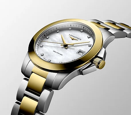 Longines Conquest Lady Diamonds Yellow Gold PVD L3.377.3.87.7