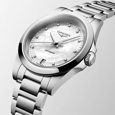 Longines Conquest Lady Quartz Diamonds 34mm L3.460.4.87.6