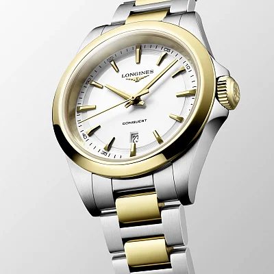 Longines Conquest Lady Quartz 30mm Yellow Gold PVD L3.350.3.12.7
