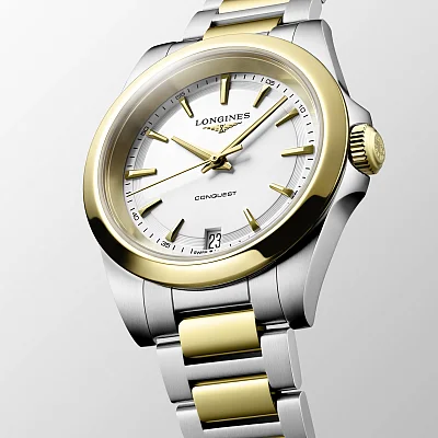 Longines Conquest Lady Quartz Gold PVD 34mm L3.460.3.12.7