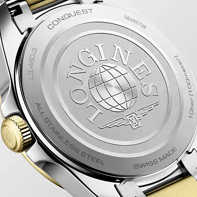 Longines Conquest Lady Quartz Gold PVD 34mm L3.460.3.12.7
