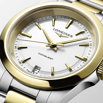 Longines Conquest Lady Quartz Gold PVD 34mm L3.460.3.12.7