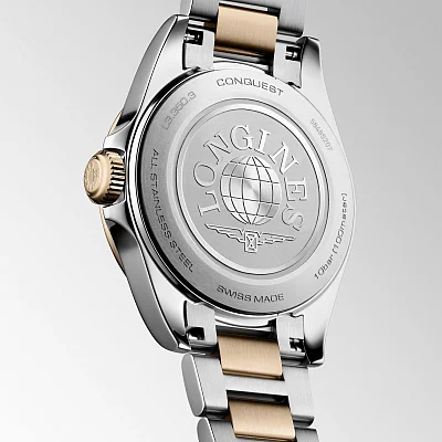 Longines Conquest Lady Quartz Rose Gold PVD 30mm L3.350.3.18.7