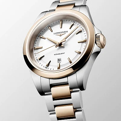 Longines Conquest Lady Quartz 30mm Rose Gold PVD L3.350.3.18.7