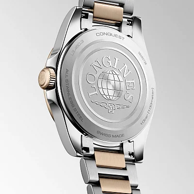 Longines Conquest Lady Quartz Rose Gold PVD 34mm L3.460.3.18.7