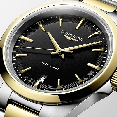 Longines Conquest Quartz 38mm Yellow Gold PVD L3.750.3.52.7