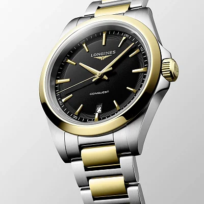 Longines Conquest Quartz 38mm Yellow Gold PVD L3.750.3.52.7