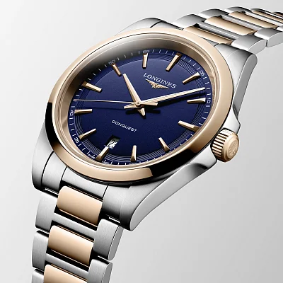 Longines Conquest Quartz 41mm Rose Gold PVD L3.860.3.98.7