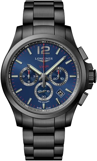 Longines Conquest VHP Chrono Black PVD L37272966