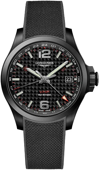 Longines Conquest VHP GMT Flash Setting Black PVD L37182669