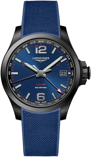 Longines Conquest VHP GMT Flash Setting Black PVD L37182969