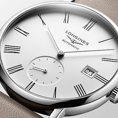 Longines Elegant Collection Gent Automatic Small Second Vegan Strap L4.812.4.11.2