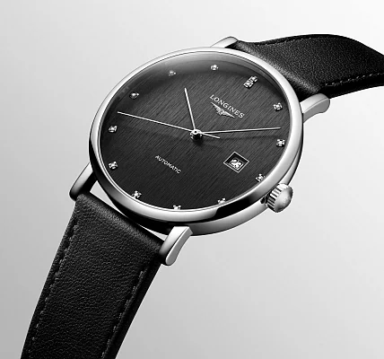 Longines Elegant Collection Gent Automatic Vegan Strap Diamonds L4.911.4.78.2