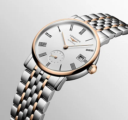 Longines Elegant Collection Lady Automatic Small Second 18k Gold Caps L4.312.5.11.7