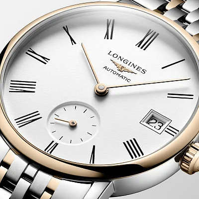 Longines Elegant Collection Lady Automatic Small Second 18k Gold Caps L4.312.5.11.7