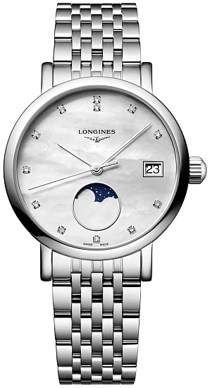 Longines Elegant Collection Lady Quartz Moonphase Diamonds L43304876